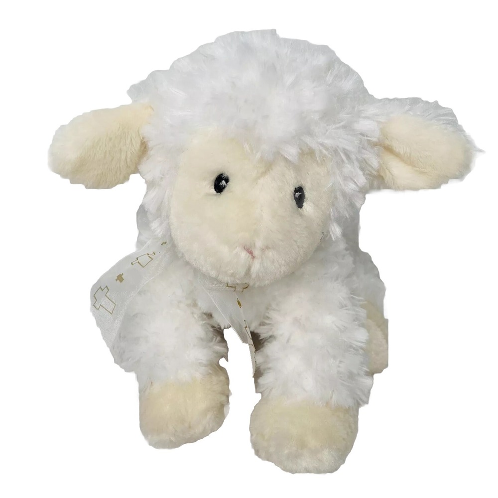 Baby GUND Little Blessing Lena White Lamb Musical Wind Up Animated Plush 060508